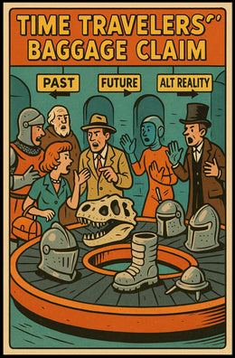 Time Travelers Baggage Claim Poster