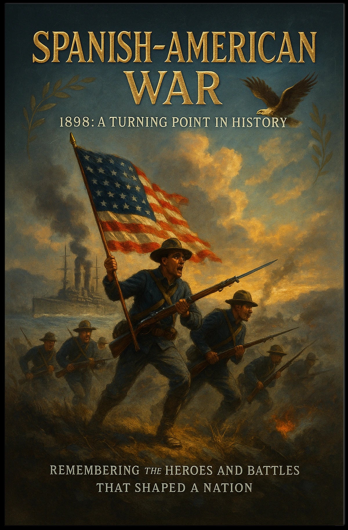 Spanish-American War 1898 Poster