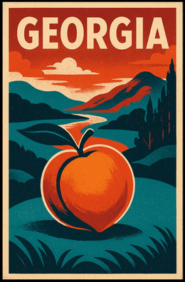 Georgia Peach Poster