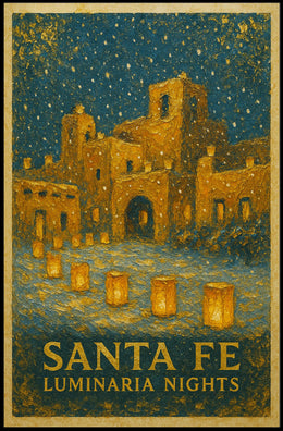 Santa Fe Luminaria Nights Poster