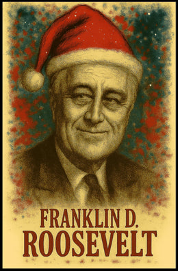 Franklin D. Roosevelt 32nd President of the United States Christmas SeriesPoster