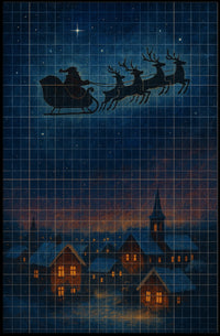 SantaS Nightly Journey Poster