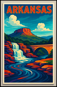 Arkansas Scenic Landscape Poster