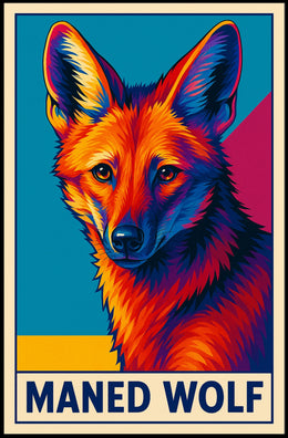 Maned Wolf Poster