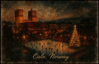 Winter in Oslo Poster