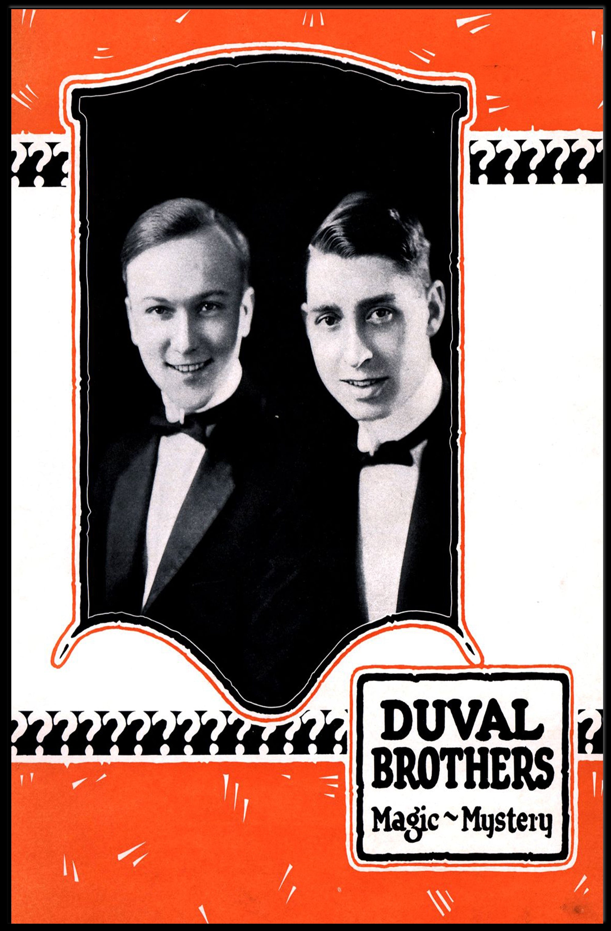 Duval Brothers Vintage Magic and Mystery Cultural Poster