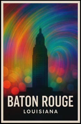 Baton Rouge Vibes Minimalist Decor Lovers Poster