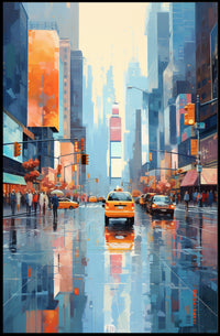 Cityscape Reflections Poster PosterGoat