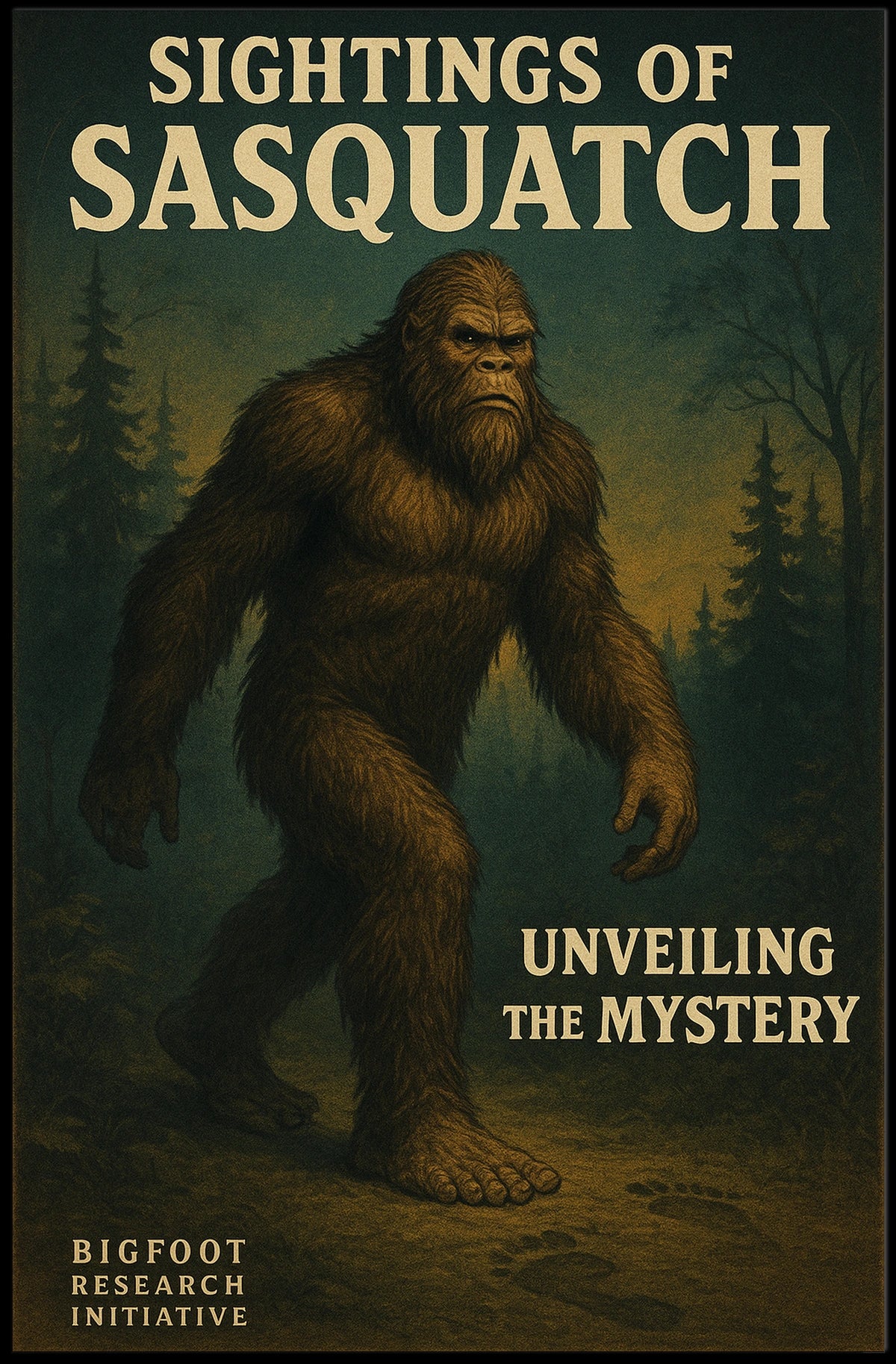 Sightings Of Sasquatch Poster