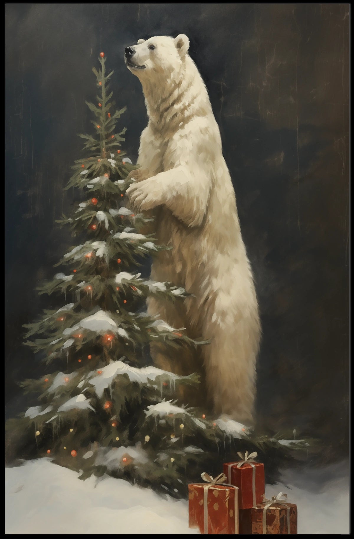 Polar BearS Christmas Poster