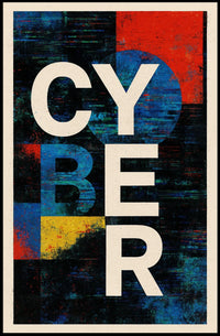 Cyber Abstract Abstract Poster