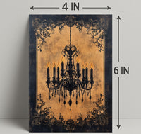 Vintage Elegance Ornate Chandelier Poster