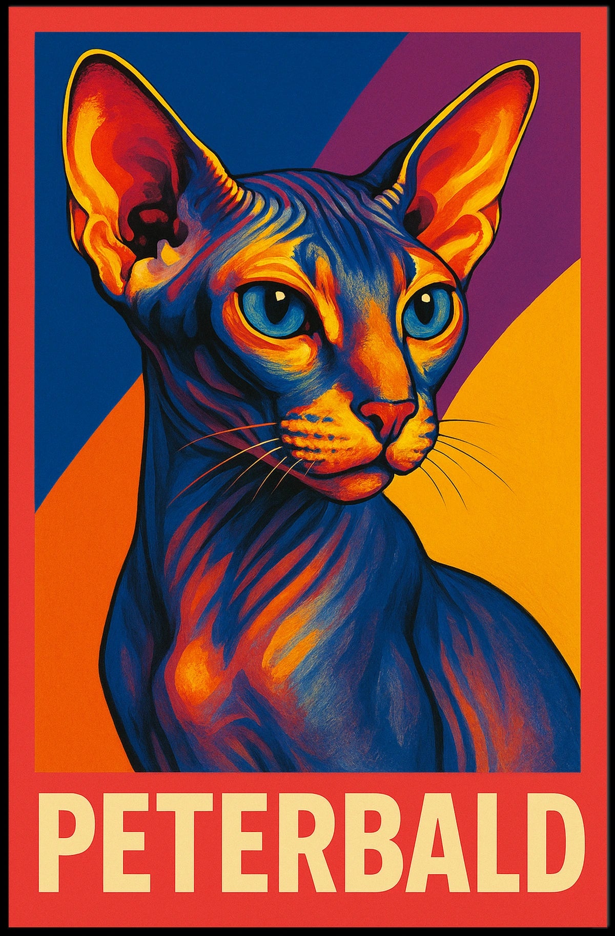 Peterbald Cat Art Poster
