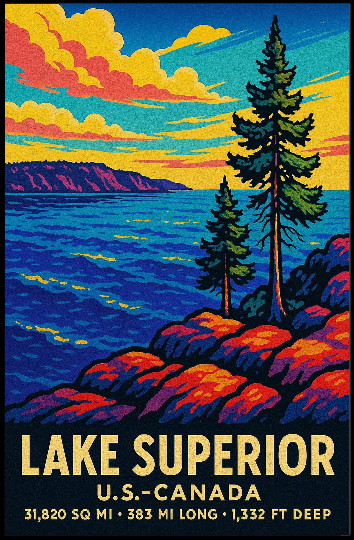 Lake Superior Scenic Poster