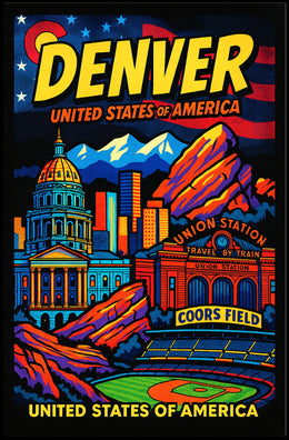 Denver United States of America Poster PosterGoat