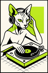 Dj Cat Vibes Poster