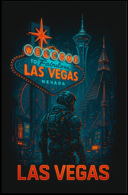 Welcome to Futuristic Las Vegas Poster
