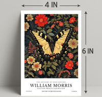 William Morris Artistic Butterfly Vintage Cultural or Heritage Poster
