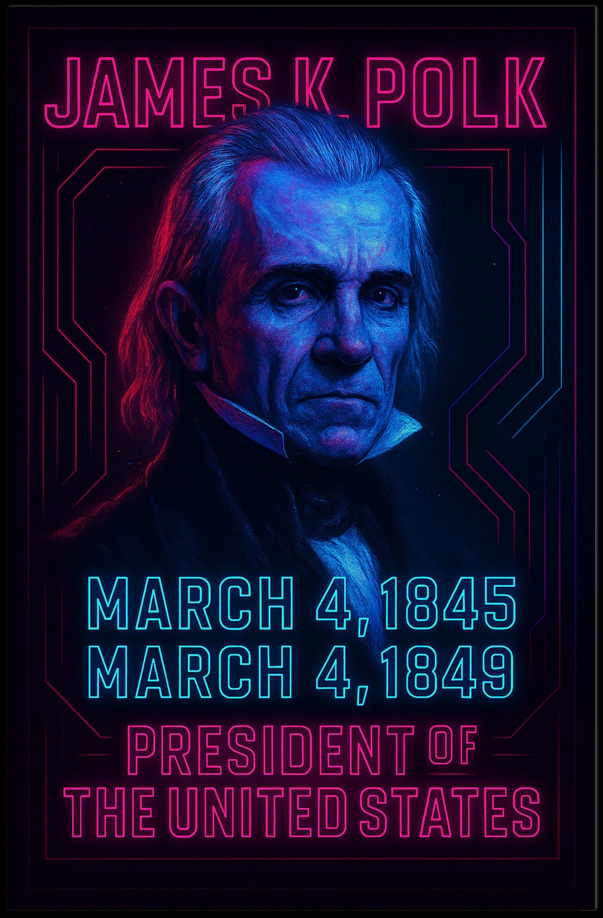 James K. Polk 11th President Poster