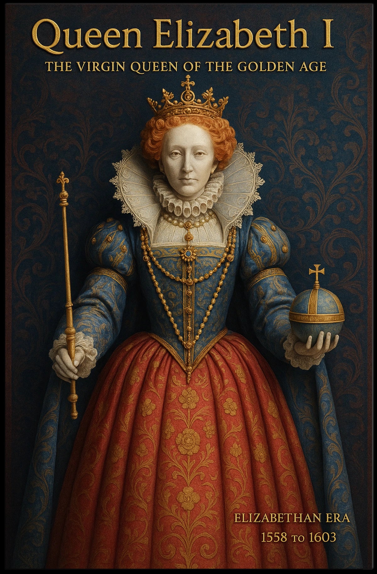 Queen Elizabeth I The Virgin Queen Poster