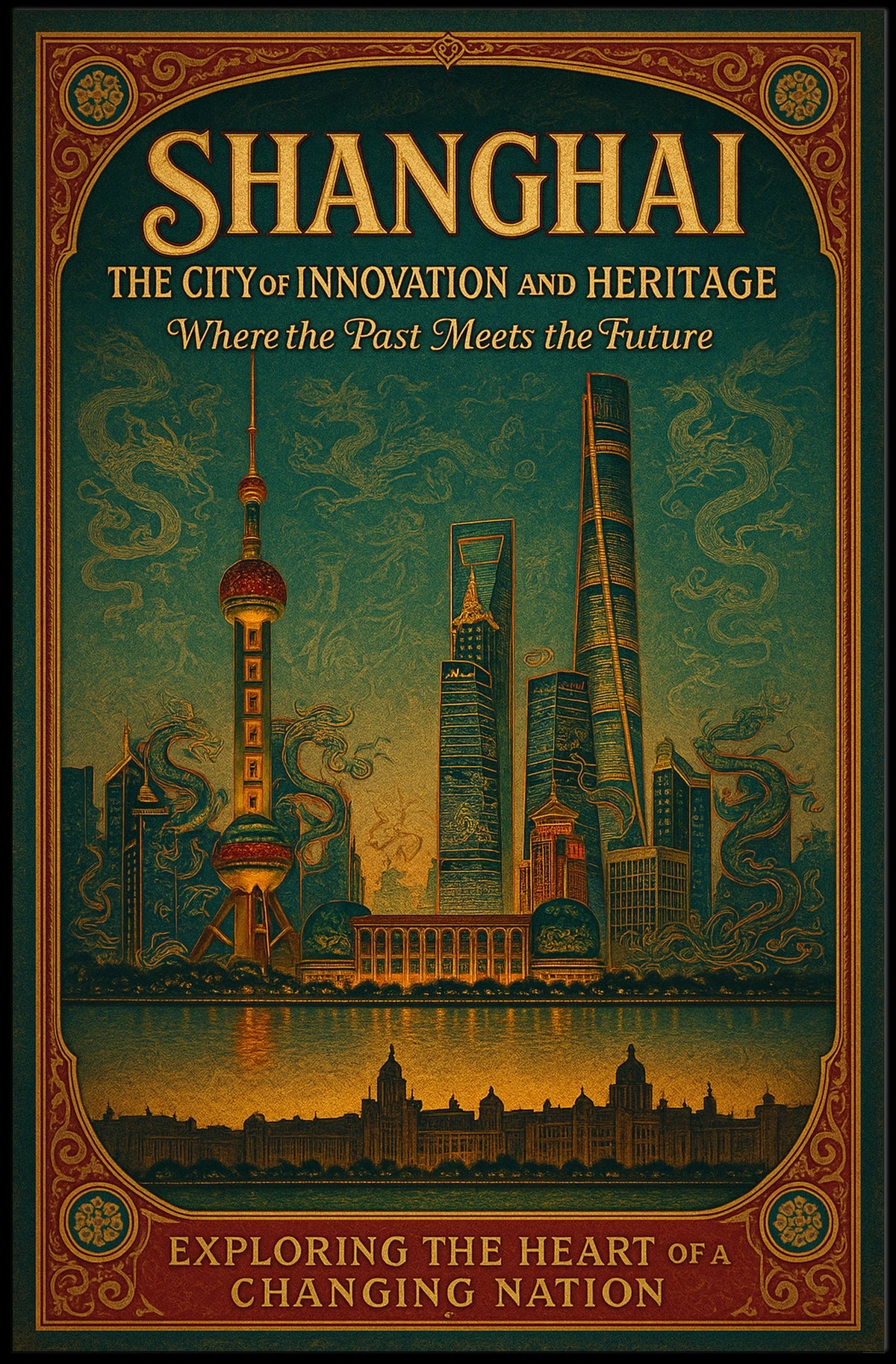 Shanghai The City of Innovation and Heritage Poster