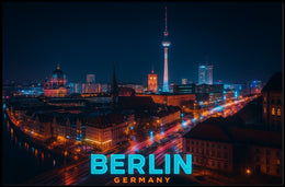 Berlin at Night Poster