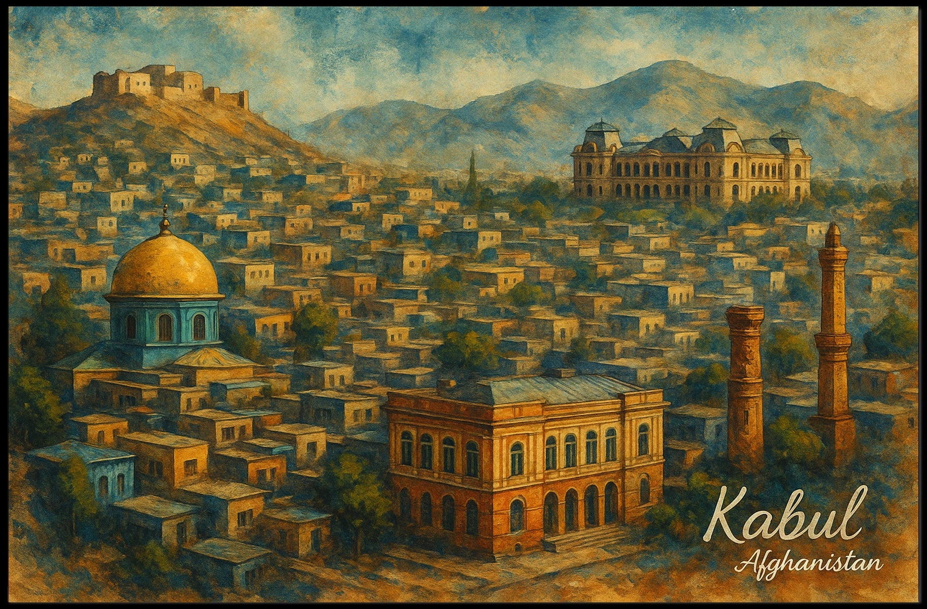 Kabul Afghanistan Poster