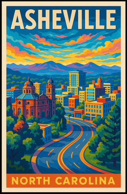 Asheville, North Carolina Poster