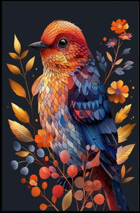 Vibrant Bird Illustration Poster