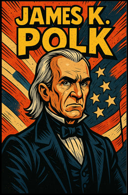 James K Polk Poster Scenic History Wall Art Print For Home