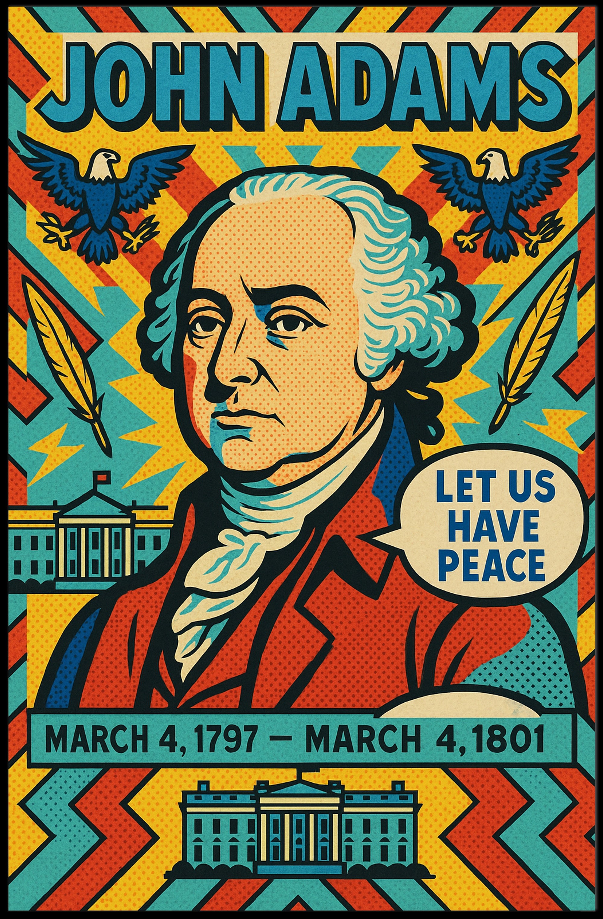 John Adams 2nd President Poster PosterGoat