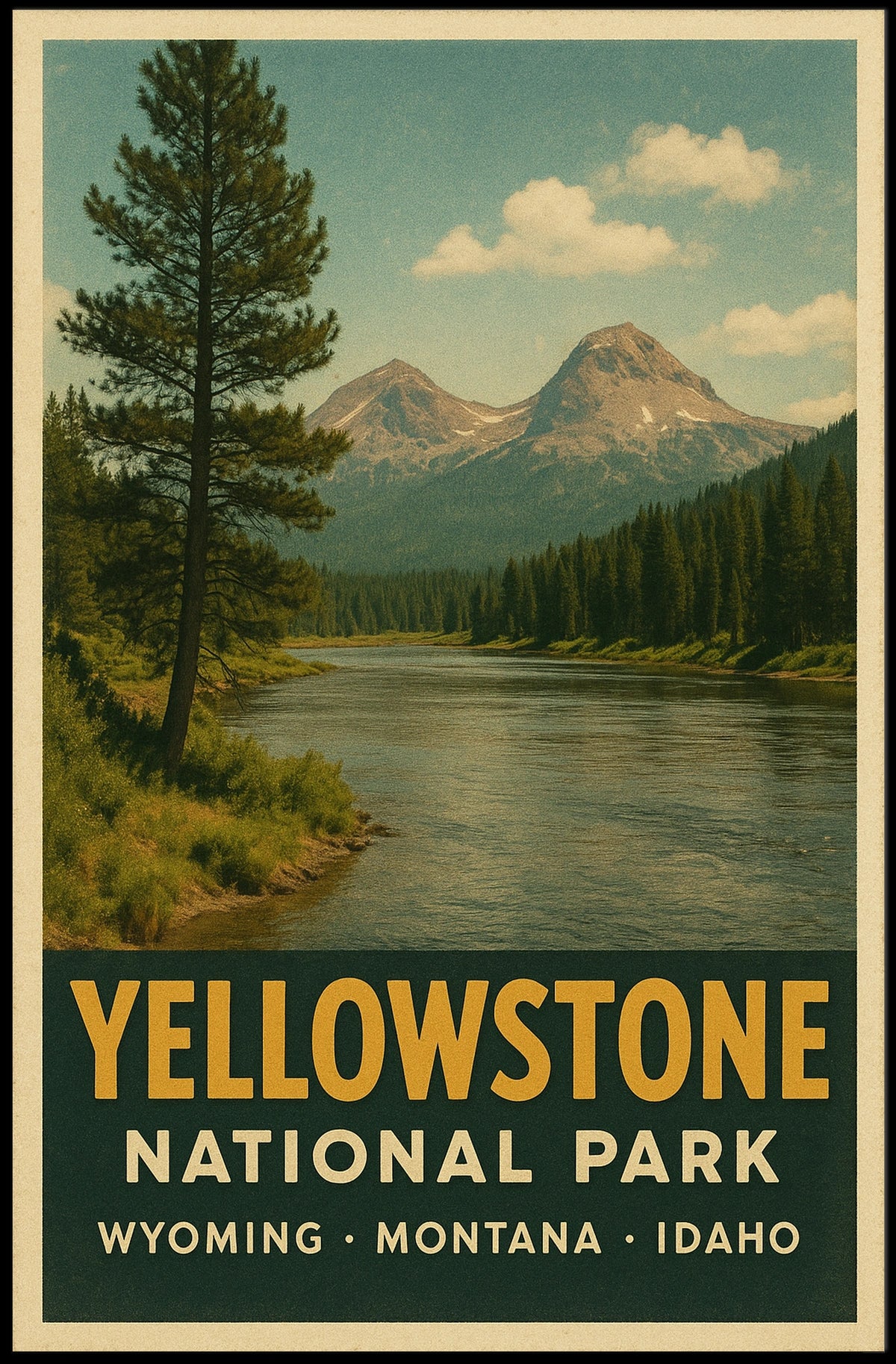 Yellowstone National Park Poster