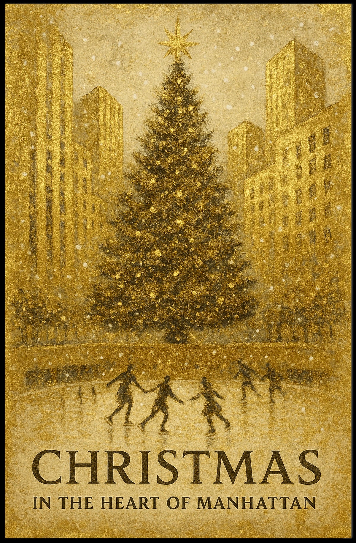 Christmas In Manhattan Poster