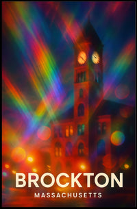 Brockton Massachusetts Vibrant Pop Art Decor Lovers Poster