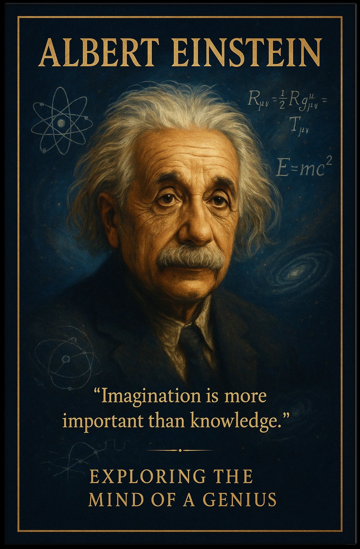 Albert Einstein Exploring The Mind Of Poster