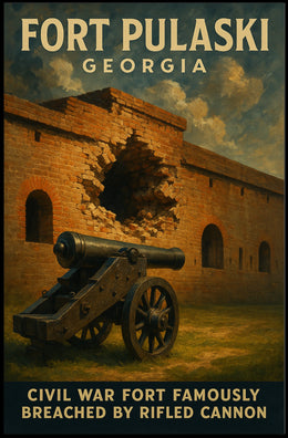 Fort Pulaski Civil War Landmark Poster
