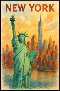 New York Cityscape Poster
