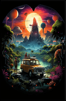 Journey to the Surreal Landscape Poster