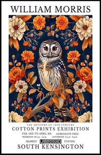 William Morris Art Exhibition Vintage Artistic Poster
