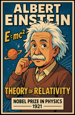 Einstein Relativity Vintage Decor Poster
