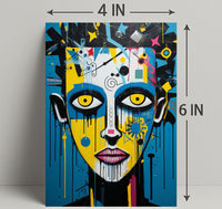 Vibrant Abstract Portrait Abstract Poster