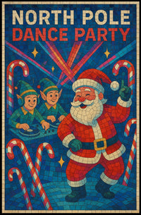 North Pole Dance Party Poster
