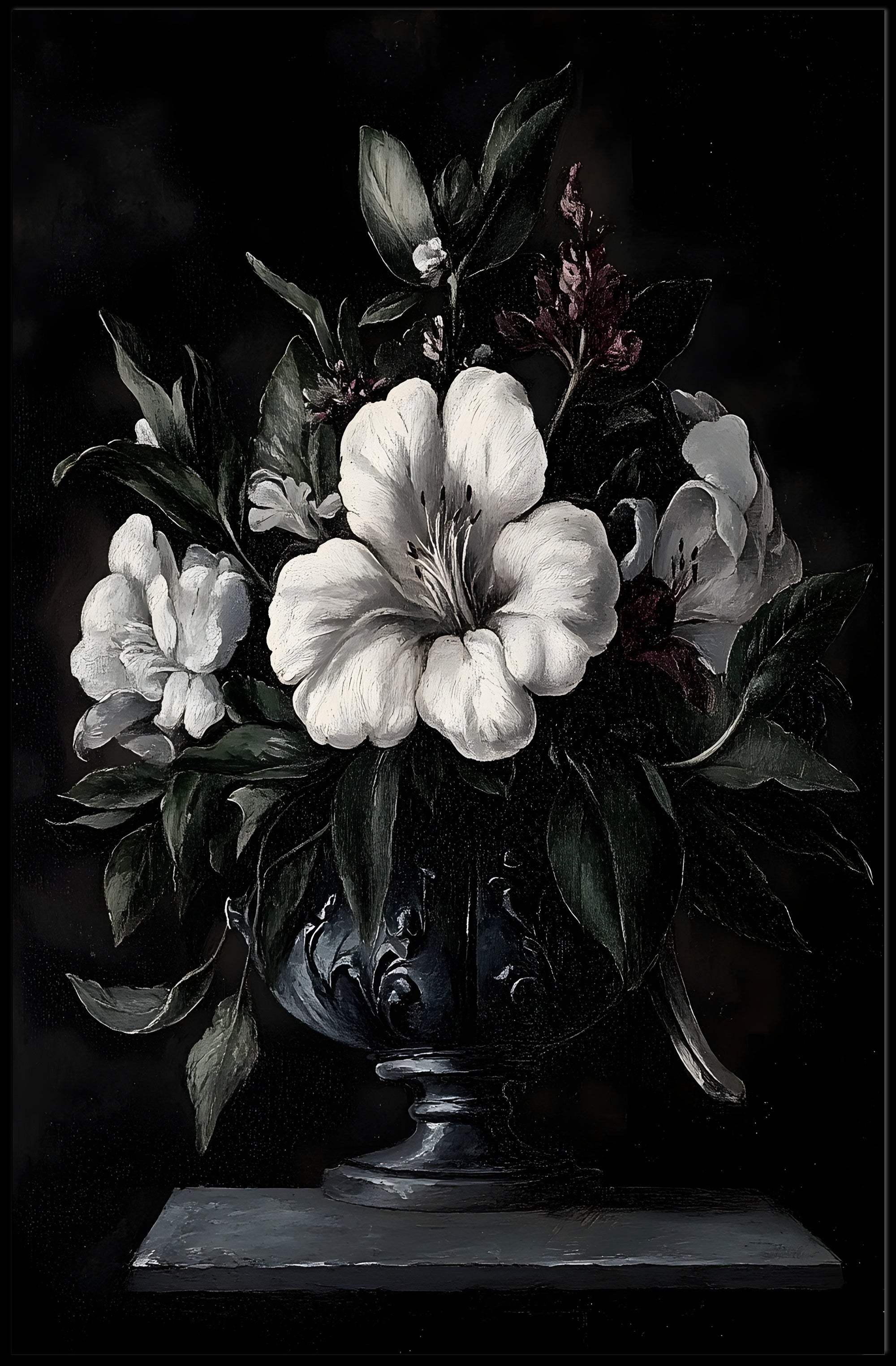 Floral Still Life Art Print: Artistic Poster PosterGoat