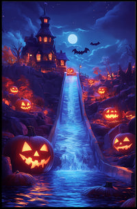 Halloween Manor: Gothic Nightfall Fantasy or Mythology Poster