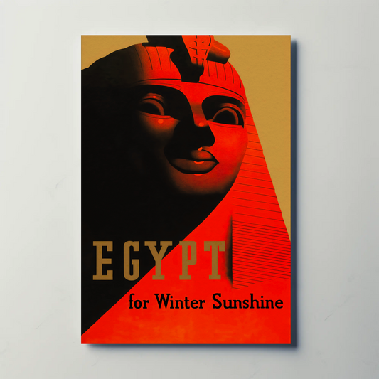 Egypt - Winter Sunshine Vintage Travel Poster