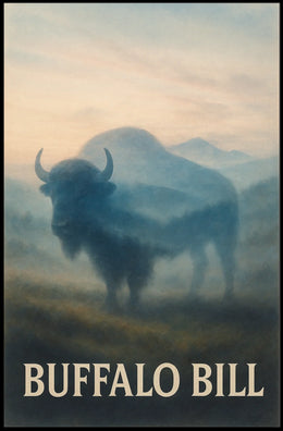 Buffalo Bill Wildlife Illustration Artistry Animal Poster