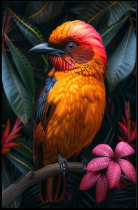 Vibrant Jungle Bird Poster