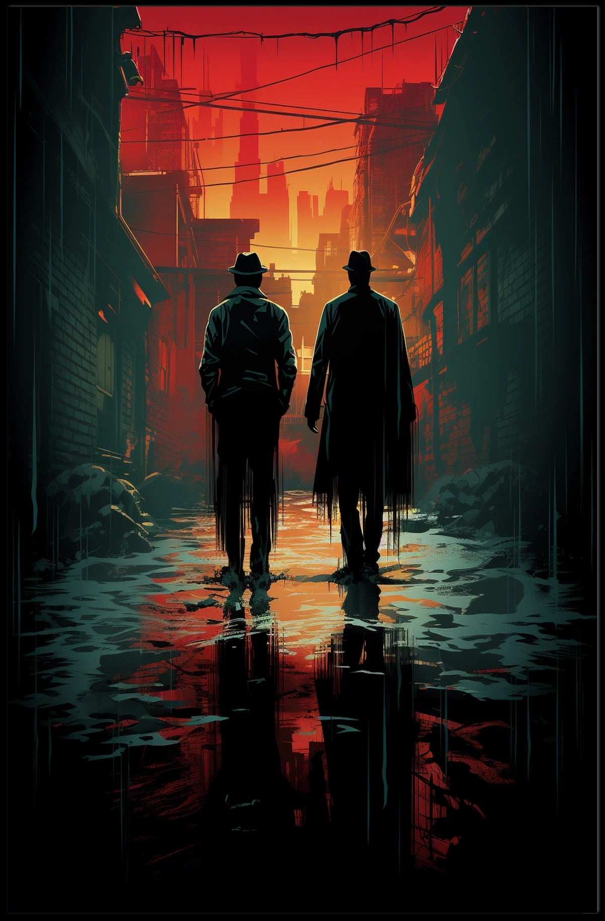 Shadows In The Alley Poster