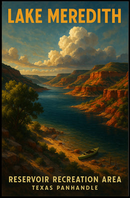 Lake Meredith Reservoir Recreation Poster