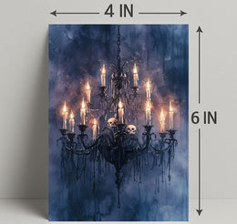 Gothic Chandelier Poster